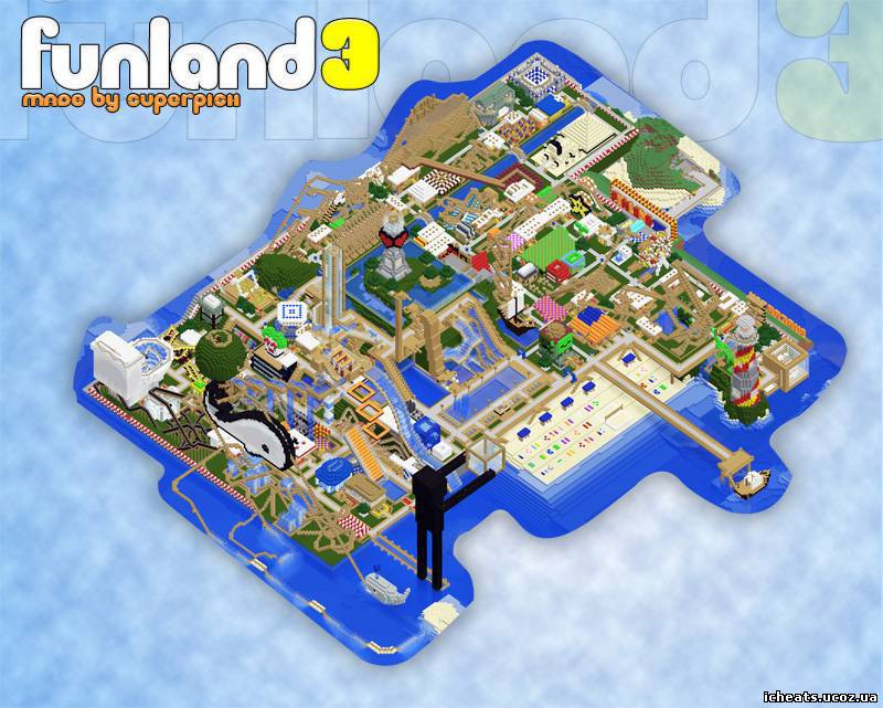 Скачать FunLand v3.01 - Карты для MineCraft бесплатно - Карты для Minecraft