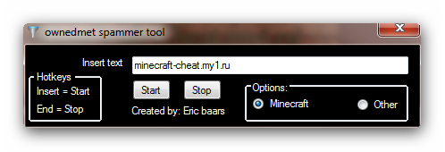 скачать Спам чит для MineCraft 1.2.3 бесплатно
